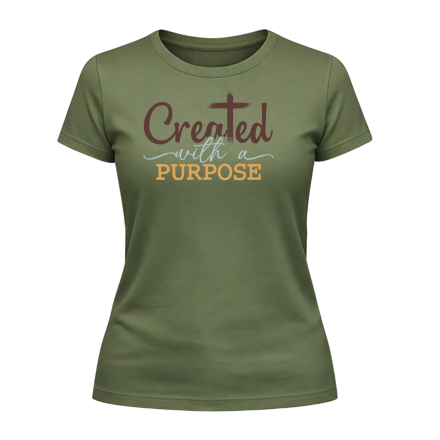 Created with a Purpose Ladies T-Shirt