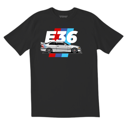 E36 BMW Black Graphic T Shirt (73)