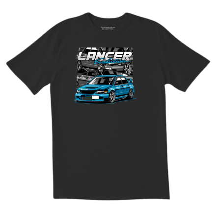 LANCER EVOLUTION Black / White T Shirt (78)