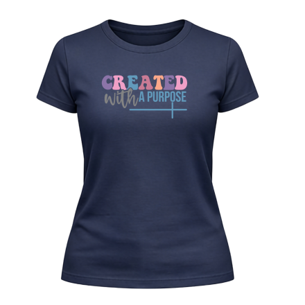Created with Purpose Ladies T-Shirt