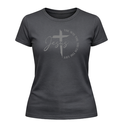 Jesus The Way Ladies T-Shirt – Inspired by Truth & Life